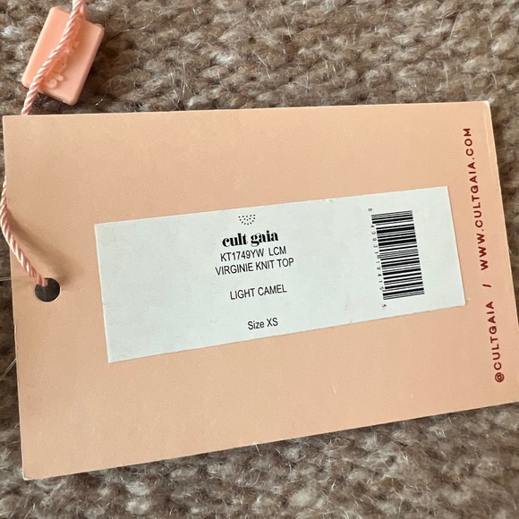 2854 Cult Gaia Camel Virginie Shrug Knit Top XS & Azlyn Knit Strapless top S - Picture 8 of 13